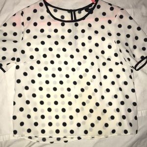 Girls forever 21 polka dot blouse